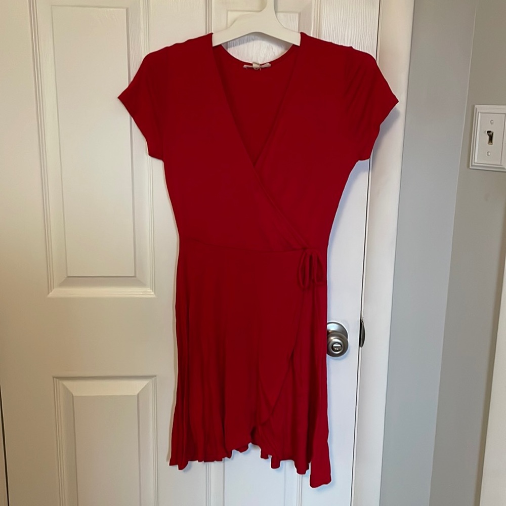 Red Wrap Dress